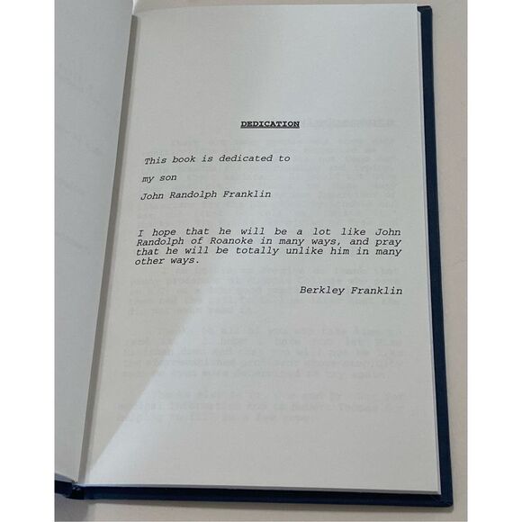 John Randolph the Man From Roanoke by Berkeley Franklin HB #310/1000 1st edition - Picture 9 of 10